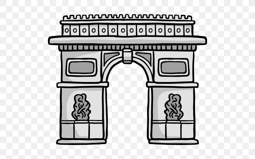 Arc De Triomphe Monument Christ The Redeemer Triumphal Arch, PNG, 512x512px, Arc De Triomphe, Arch, Area, Black And White, Brandenburg Gate Download Free