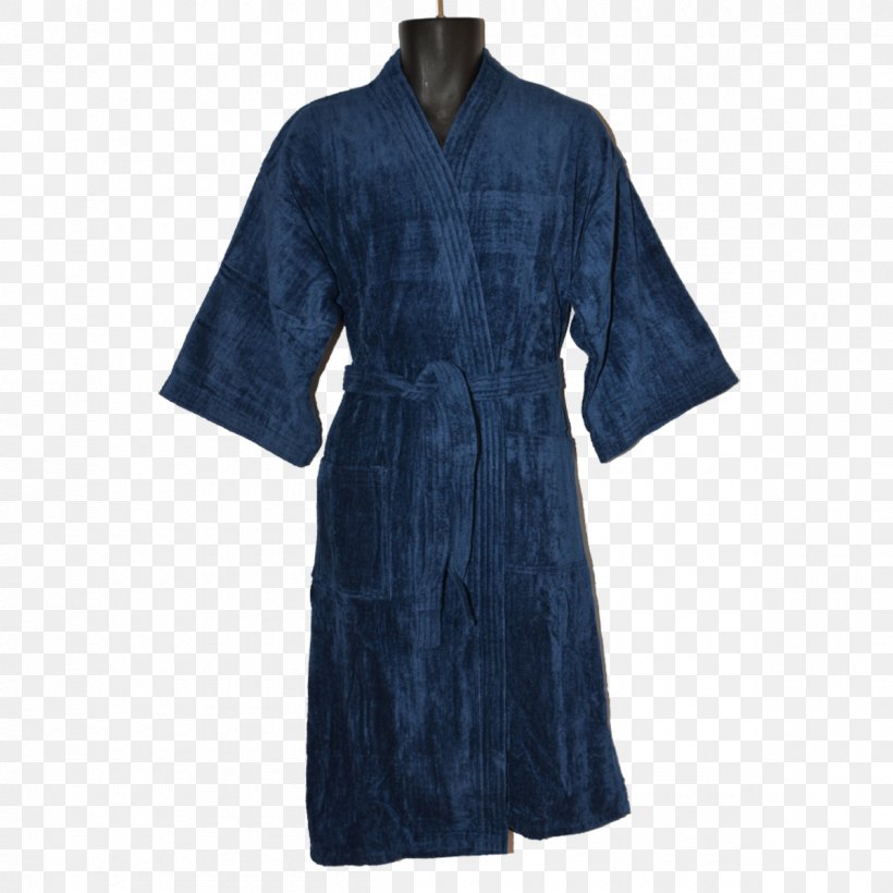 Bathrobe Dress Sleeve Flannel Kimono, PNG, 1200x1200px, Bathrobe, Blue, Clothing, Collar, Costume Download Free