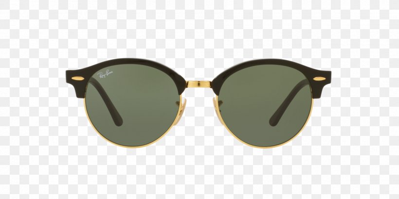 Ray-Ban Clubround Classic Aviator Sunglasses Ray-Ban RB2180, PNG, 1800x900px, Rayban, Aviator Sunglasses, Beige, Browline Glasses, Brown Download Free