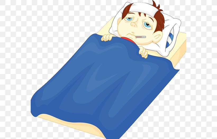 Fever Cartoon Stock Illustration Illustration, PNG, 588x526px, Fever, Blue, Cartoon, Child, Common Cold Download Free