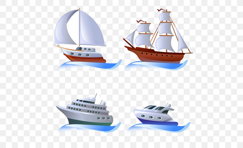 Boat Ship Yacht Illustration, PNG, 500x500px, Boat, Art, Brigantine, Caravel, Motor Ship Download Free