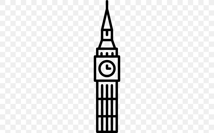 Big Ben Palace Of Westminster, PNG, 512x512px, Big Ben, Black And White, England, Landmark, London Download Free