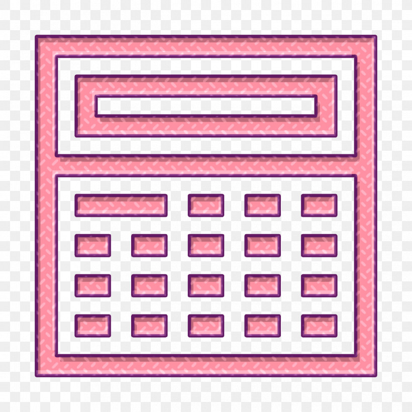 Calculator Icon Technological Icon Learning Icon, PNG, 1244x1244px, Calculator Icon, Learning Icon, Line, Pink, Rectangle Download Free