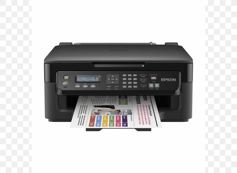 Multi-function Printer Epson WorkForce WF-2510 Inkjet Printing Ink Cartridge, PNG, 800x600px, Multifunction Printer, Continuous Ink System, Electronic Device, Electronic Instrument, Electronics Download Free