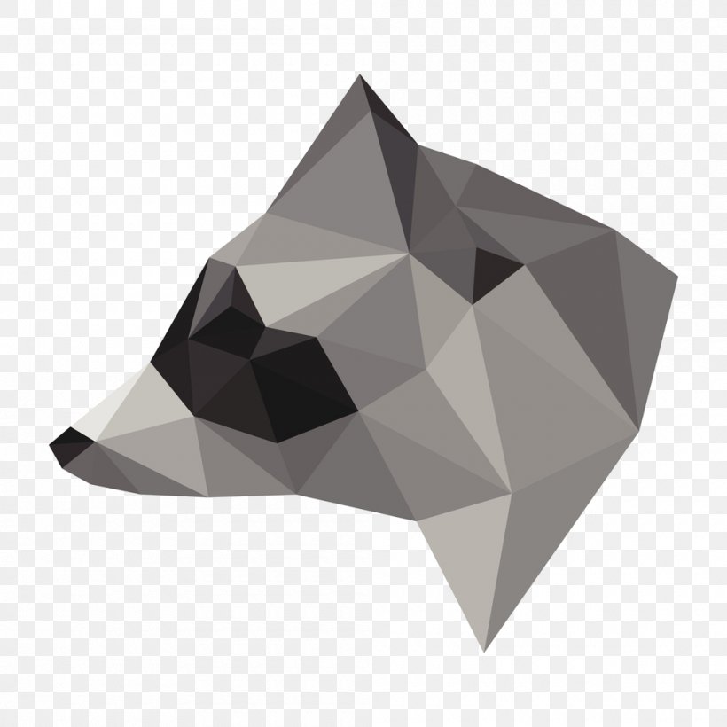 Triangle Raccoon Vector Graphics Geometry Euclidean Vector, PNG, 1000x1000px, Triangle, Animal, Crystal, Geometry, Low Poly Download Free