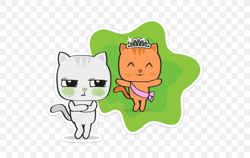 Cat Wedding Invitation Cartoon Clip Art, PNG, 520x520px, Watercolor, Cartoon, Flower, Frame, Heart Download Free