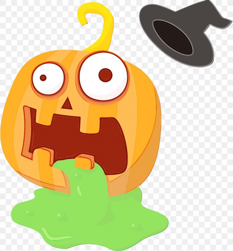 Orange, PNG, 952x1024px, Watercolor, Cartoon, Jackolantern, Orange, Paint Download Free