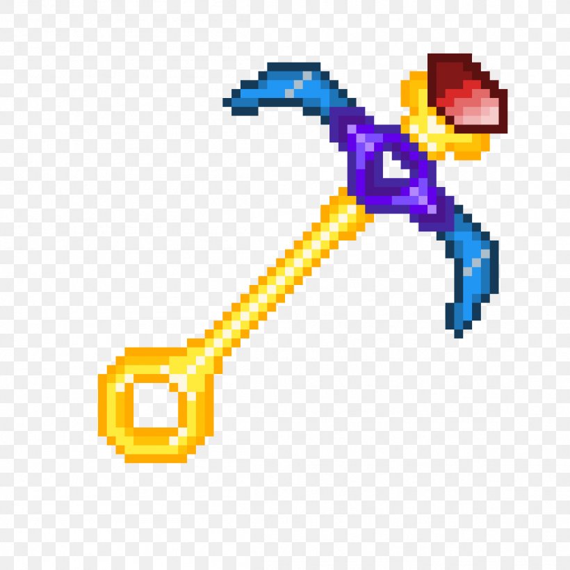 Pickaxe Terraria Drawing Tool Pixel, PNG, 1152x1152px, Pickaxe, Area, Color, Diagram, Drawing Download Free