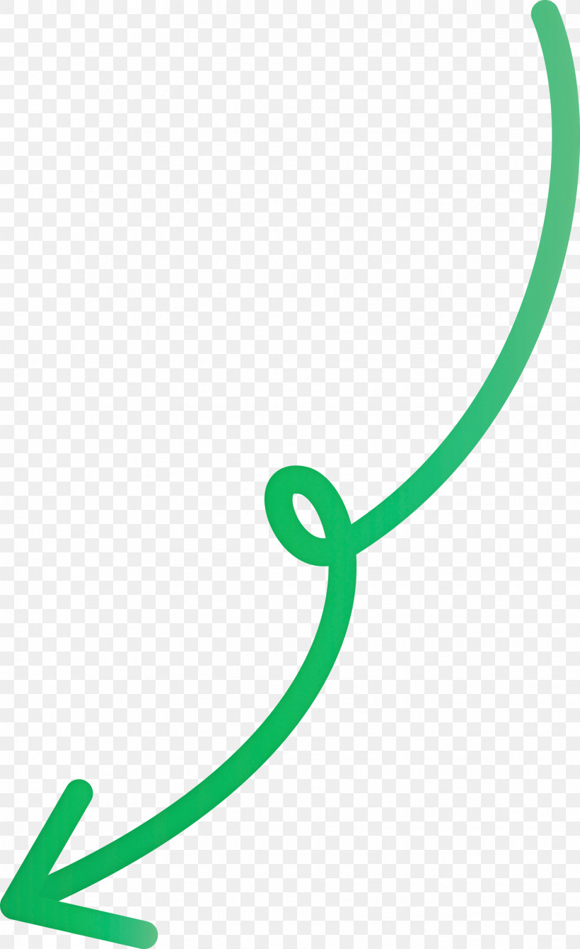 Curved Arrow, PNG, 1835x3000px, Curved Arrow, Green, Line Download Free