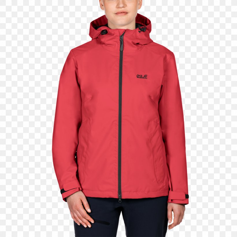 Jacket T-shirt Jack Wolfskin Raincoat, PNG, 1024x1024px, Jacket, Clothing, Coat, Hood, Hoodie Download Free