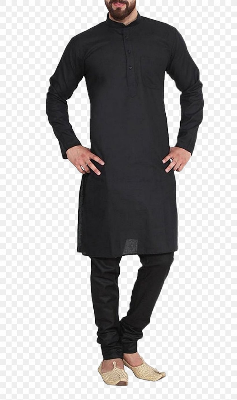 Kurta Pajamas Sherwani Clothing Churidar, PNG, 845x1425px, Kurta, Black, Churidar, Clothing, Cotton Download Free