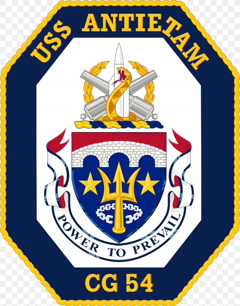 Battle Of Antietam United States Navy USS Antietam (CG-54) Ticonderoga-class Cruiser, PNG, 4280x5459px, Battle Of Antietam, Aegis Combat System, Area, Brand, Crest Download Free