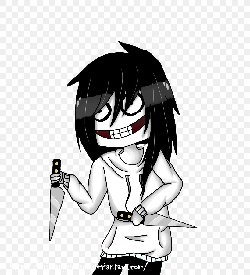 Creepypasta Jeff The Killer Slenderman Laughing Jack DeviantArt, PNG, 800x900px, Watercolor, Cartoon, Flower, Frame, Heart Download Free