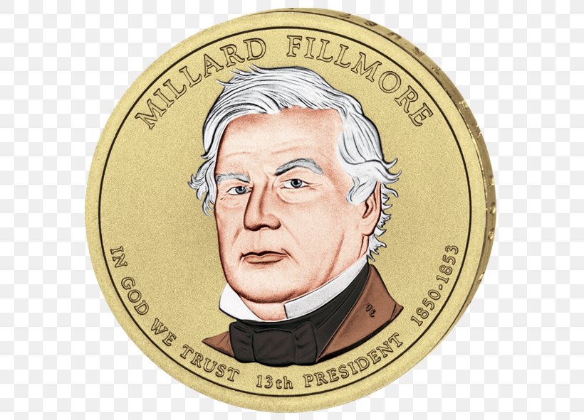 Presidential $1 Coin Program Millard Fillmore President Of The United States, PNG, 600x591px, Coin, Currency, Dollar Coin, Millard Fillmore, Mint Download Free
