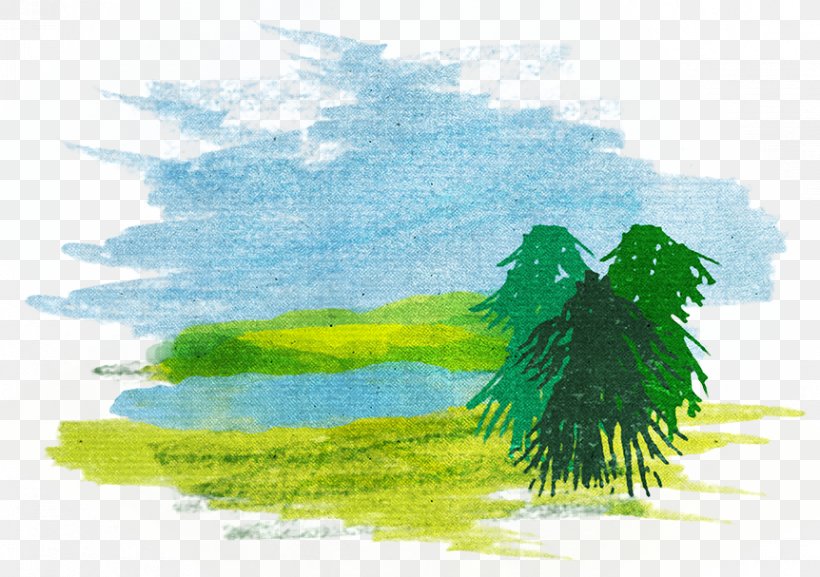 Watercolor Painting Water Resources Desktop Wallpaper Tree, PNG, 862x607px, Watercolor Painting, Computer, Grass, Green, Nature Download Free