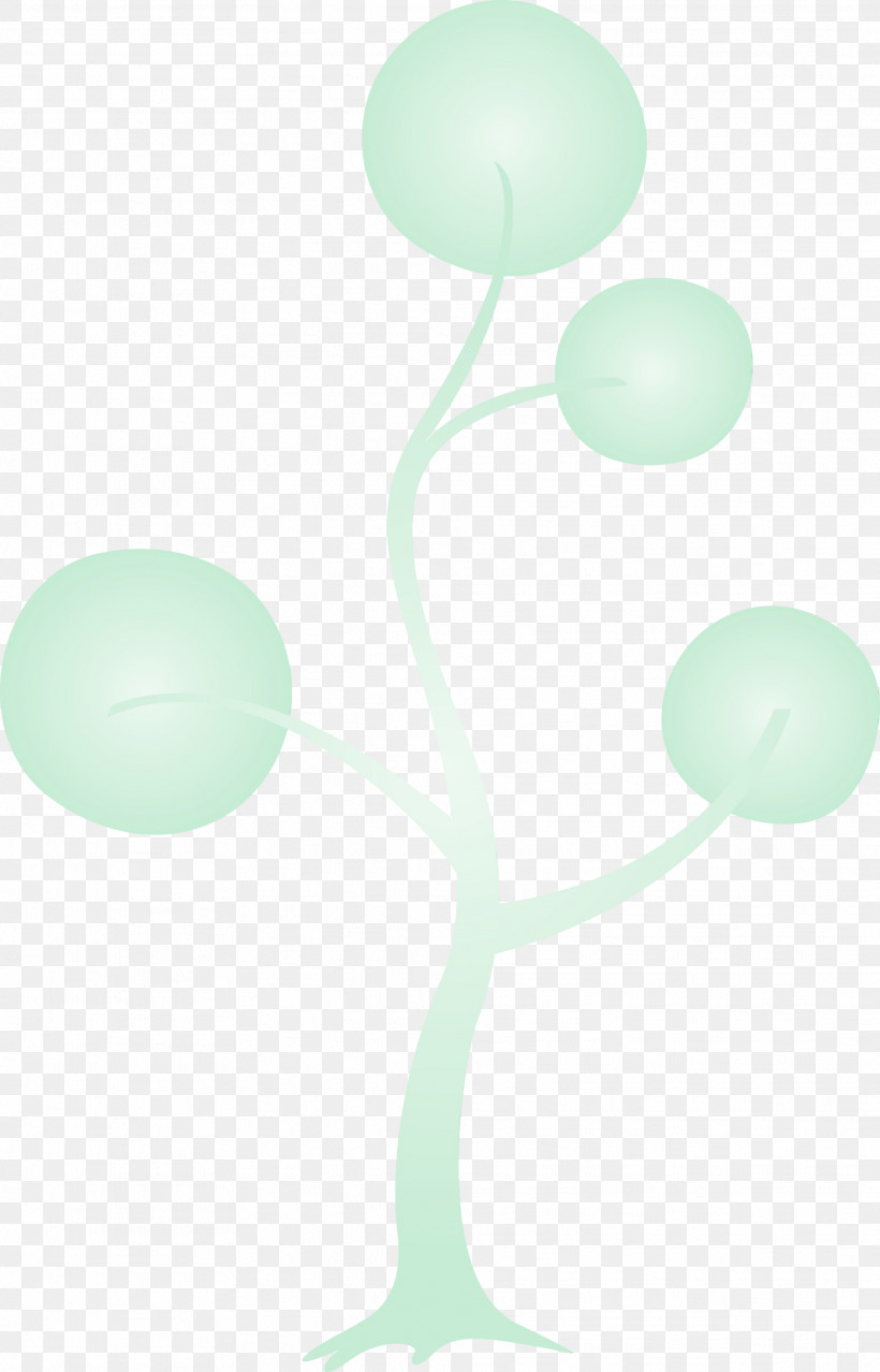 Aqua Green Turquoise Balloon Plant, PNG, 1924x3000px, Abstract Tree, Aqua, Balloon, Cartoon Tree, Green Download Free