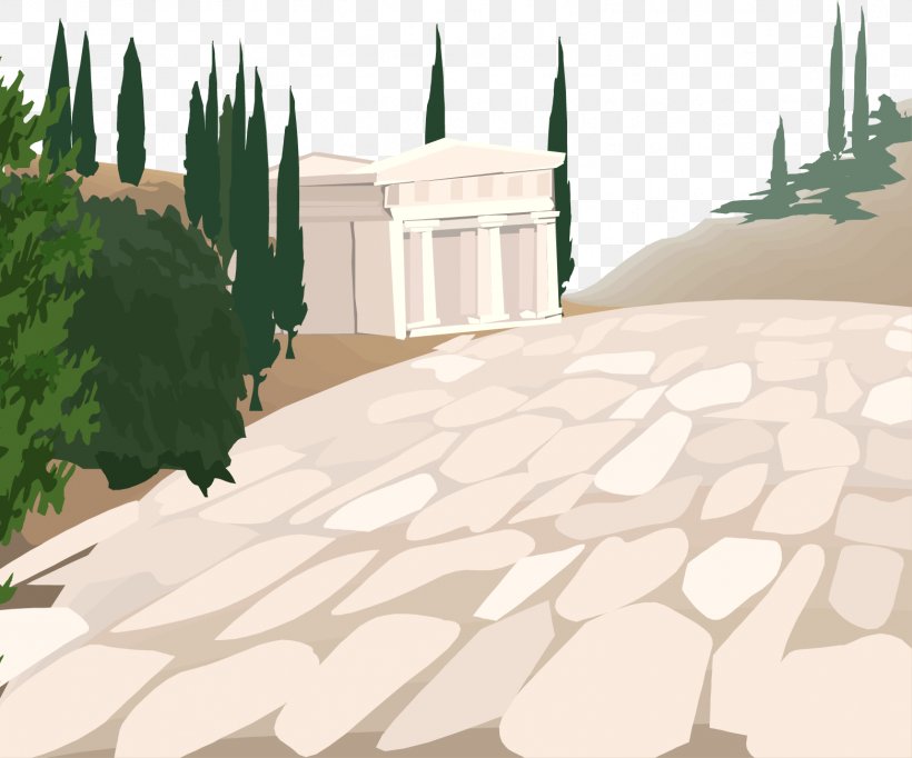 Adobe Illustrator Illustration, PNG, 1563x1300px, Pavement, Architecture, Biome, Croquis, Designer Download Free