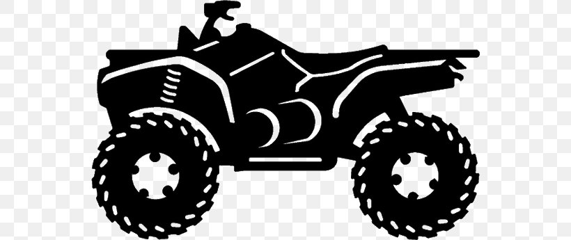 All-terrain Vehicle Motorcycle Car Clip Art, PNG, 558x345px, Allterrain Vehicle, Automotive Design, Automotive Tire, Black And White, Brand Download Free