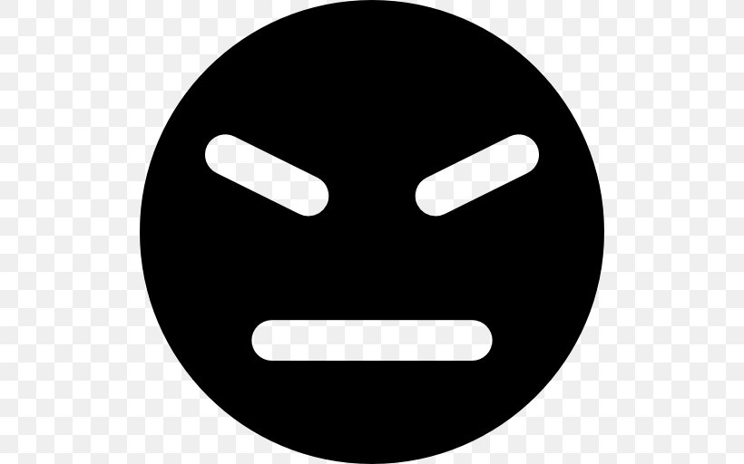 Emoticon Anger Face, PNG, 512x512px, Emoticon, Anger, Black And White, Description, Emoji Download Free