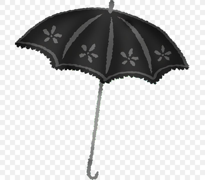 Umbrella Black Shade Black-and-white Metal, PNG, 700x720px, Umbrella, Black, Blackandwhite, Metal, Shade Download Free