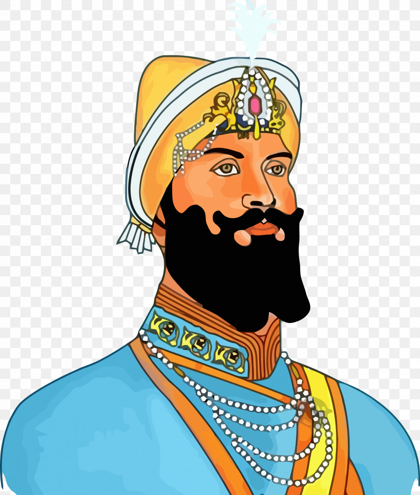 Guru Gobind Singh Jayanti Govind Singh, PNG, 2543x3000px, Guru Gobind Singh Jayanti, Facial Hair, Govind Singh, Guru, Moustache Download Free