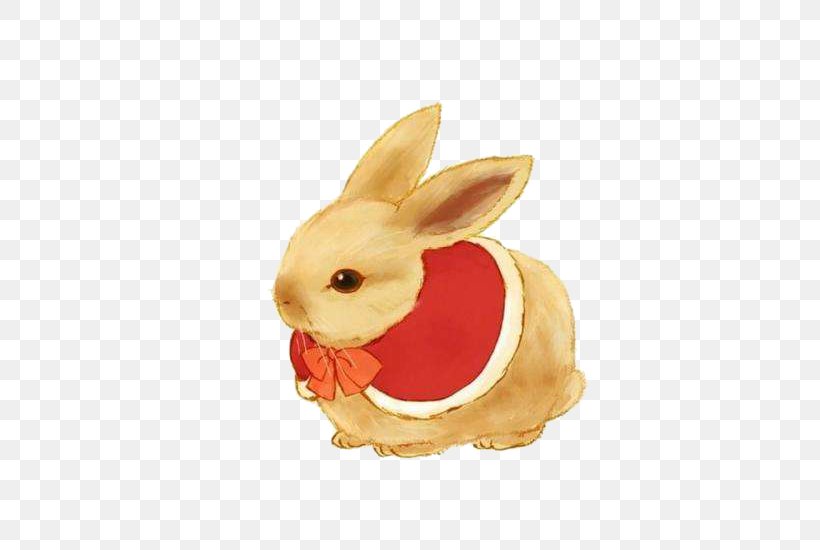 Cartoon Painting Illustration, PNG, 500x550px, Cartoon, Animal, Comics, Domestic Rabbit, Hare Download Free