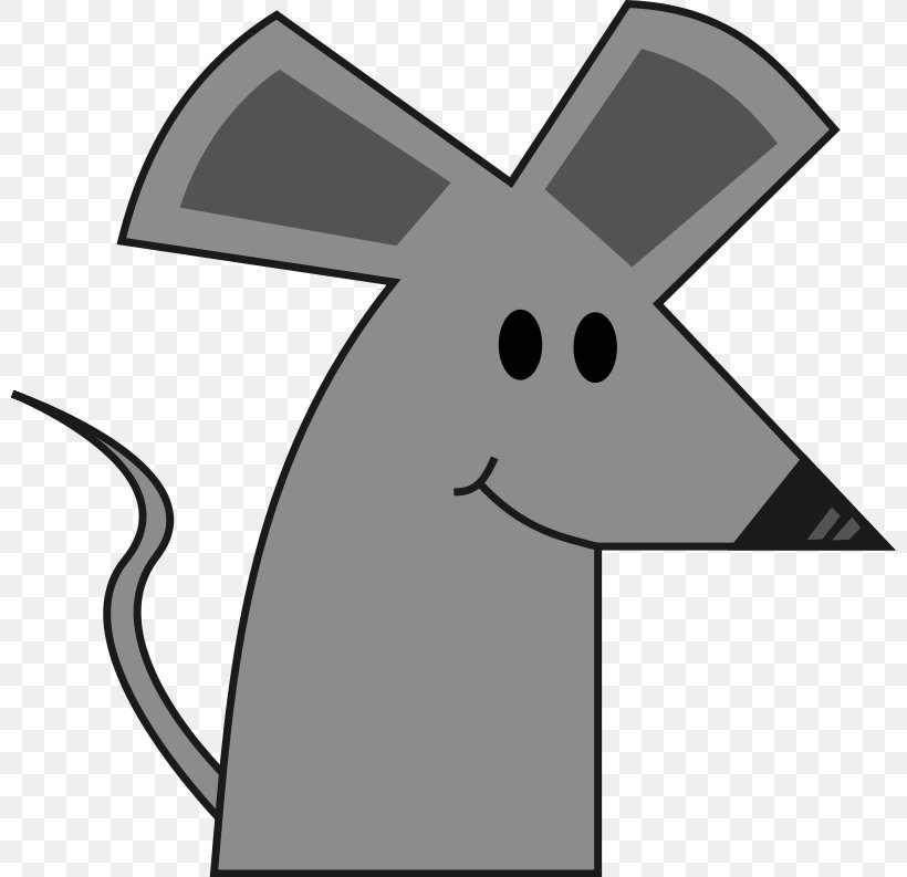 Computer Mouse Rat Clip Art, PNG, 800x793px, Mouse, Black And White, Cartoon, Computer Mouse, Domestic Rabbit Download Free