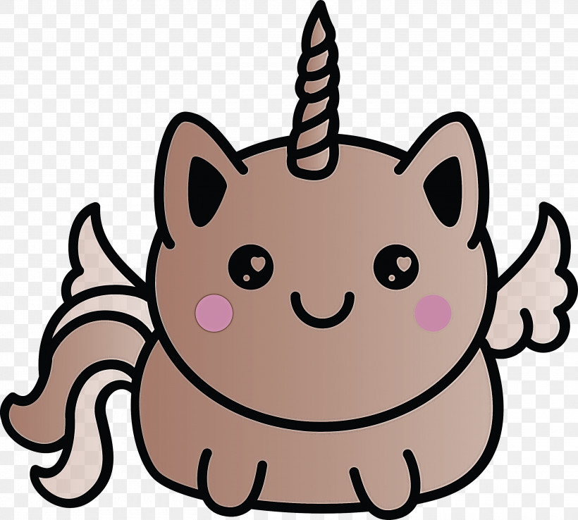 Head Cartoon Whiskers Snout Cat, PNG, 3000x2700px, Cute Unicorn, Cartoon, Cartoon Unicorn, Cat, Head Download Free