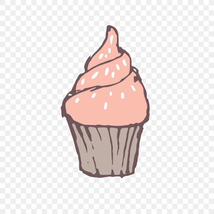 Ice Cream Cupcake Illustration, PNG, 1181x1181px, Ice Cream, Baking Cup, Cake, Cartoon, Cup Download Free