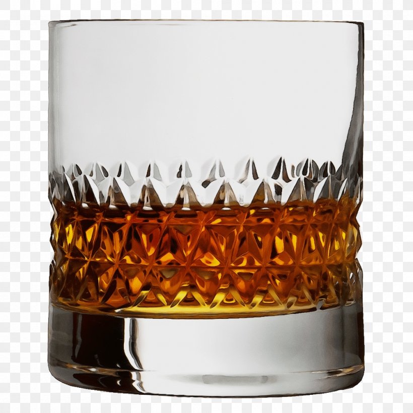 Tumbler Old Fashioned Glass Drink Old Fashioned Drinkware, PNG, 1000x1000px, Watercolor, Amber, Distilled Beverage, Drink, Drinkware Download Free
