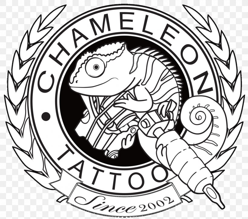 Chameleon Tattoo Tattoo Artist Chameleons Body Piercing, PNG, 1500x1329px, Tattoo, Animal, Art, Artwork, Black And White Download Free