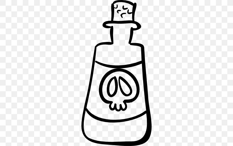 Potion Clip Art, PNG, 512x512px, Potion, Area, Black And White, Bottle, Drawing Download Free