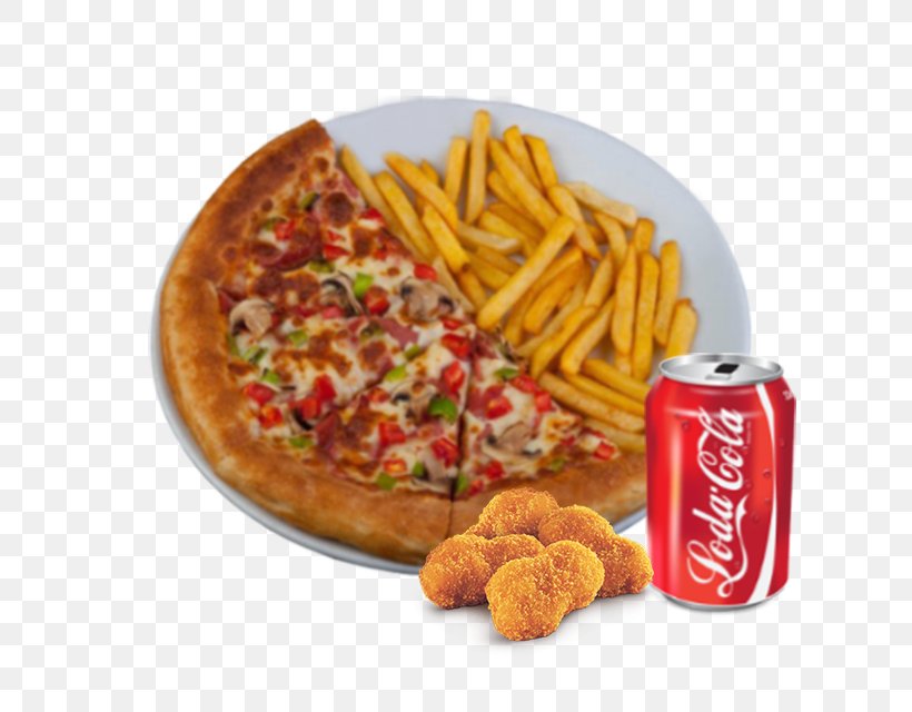 French Fries European Cuisine Full Breakfast Fast Food Pizza, PNG, 640x640px, French Fries, American Food, Burger King, Chicken Nugget, Cuisine Download Free