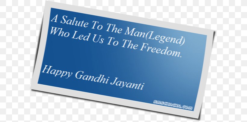 Gandhi Jayanti Salute Greeting & Note Cards Brand, PNG, 629x405px, 2016, Gandhi Jayanti, Advertising, Banner, Blue Download Free