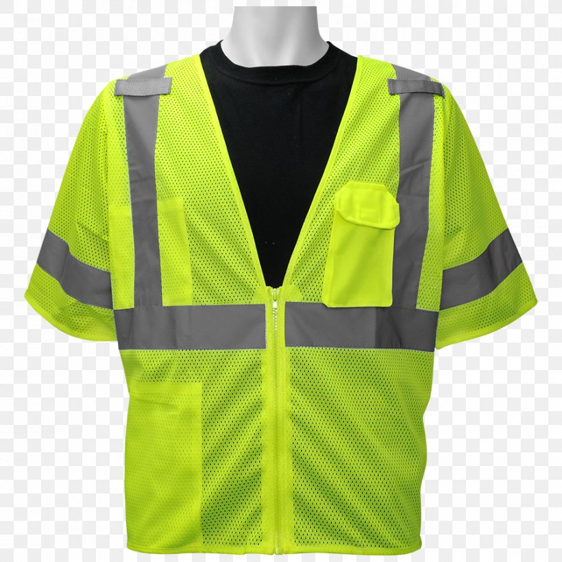 High-visibility Clothing Gilets Jersey American National Standards Institute Outerwear, PNG, 900x900px, Highvisibility Clothing, Bead, Clothing, Gilets, Glass Download Free