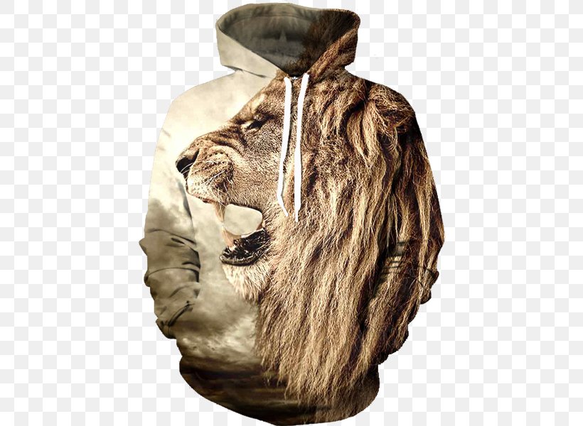 Hoodie Long-sleeved T-shirt Sweater Clothing, PNG, 600x600px, Hoodie, All Over Print, Big Cats, Bluza, Carnivoran Download Free