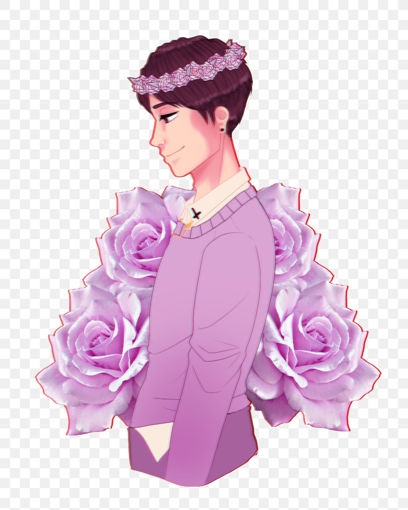 Dan Howell Dan And Phil Pastel Floral Design YouTuber, PNG, 768x1024px, Watercolor, Cartoon, Flower, Frame, Heart Download Free