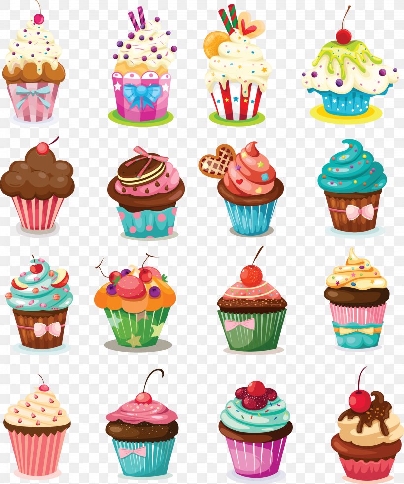 Cupcake Birthday Cake Icing Muffin Cartoon, PNG, 2253x2703px, Cupcake, Baking, Birthday Cake, Buttercream, Cake Download Free