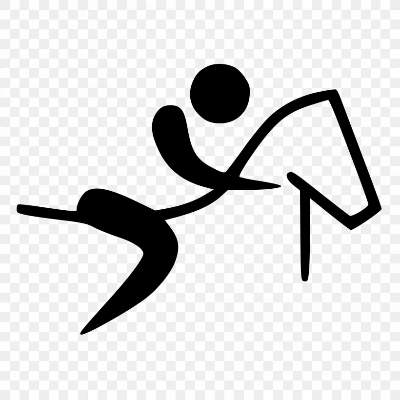 Horse Equestrian At The Summer Paralympics Pictogram Clip Art, PNG, 1920x1920px, Horse, Area, Artwork, Black And White, Brand Download Free