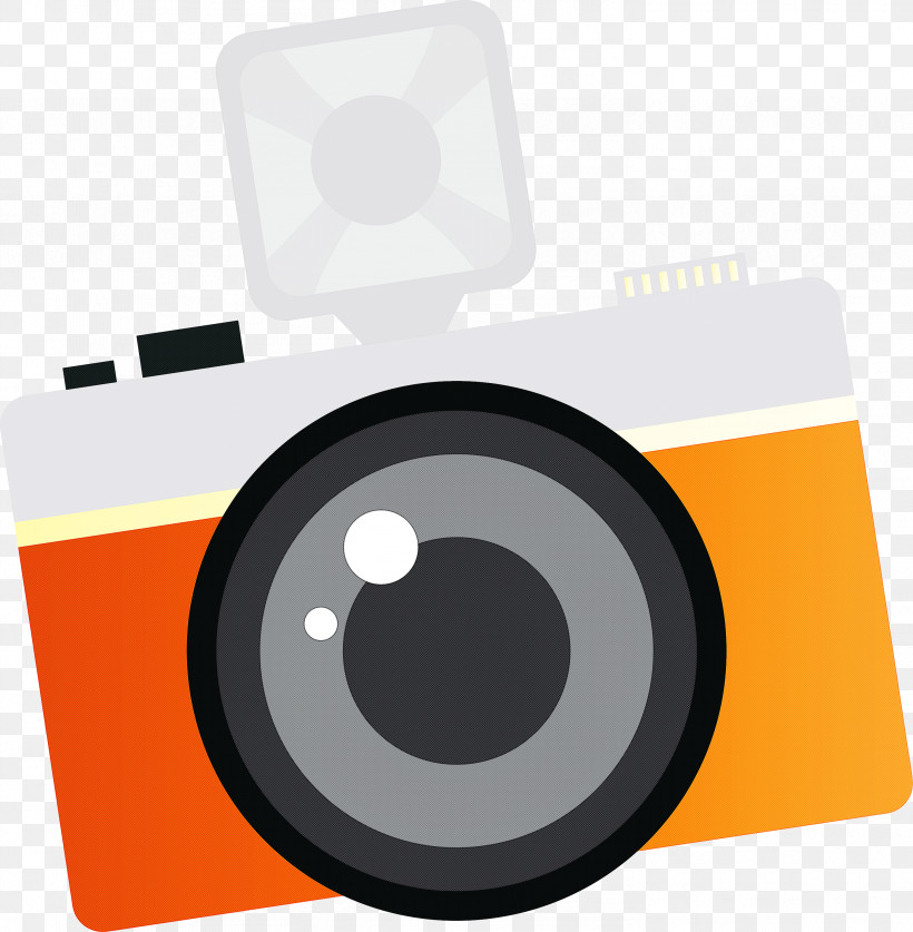 Orange, PNG, 2939x3000px, Cartoon Camera, Analytic Trigonometry And Conic Sections, Camera, Cartoon, Drawing Download Free