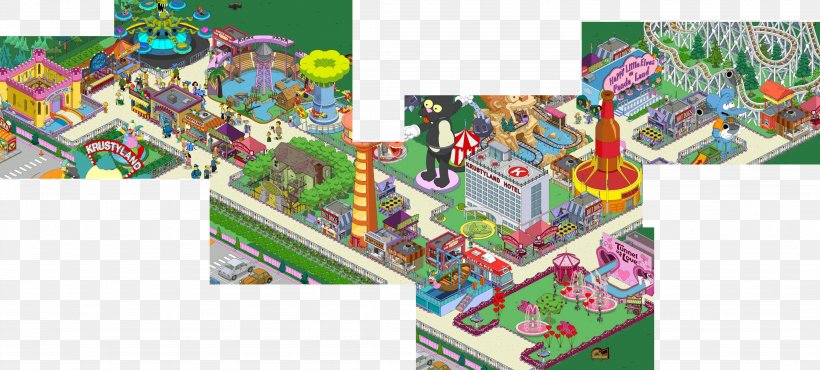The Simpsons: Tapped Out Amusement Park Game Entertainment Playground, PNG, 4302x1946px, Simpsons Tapped Out, Amusement Park, Entertainment, Film, Game Download Free