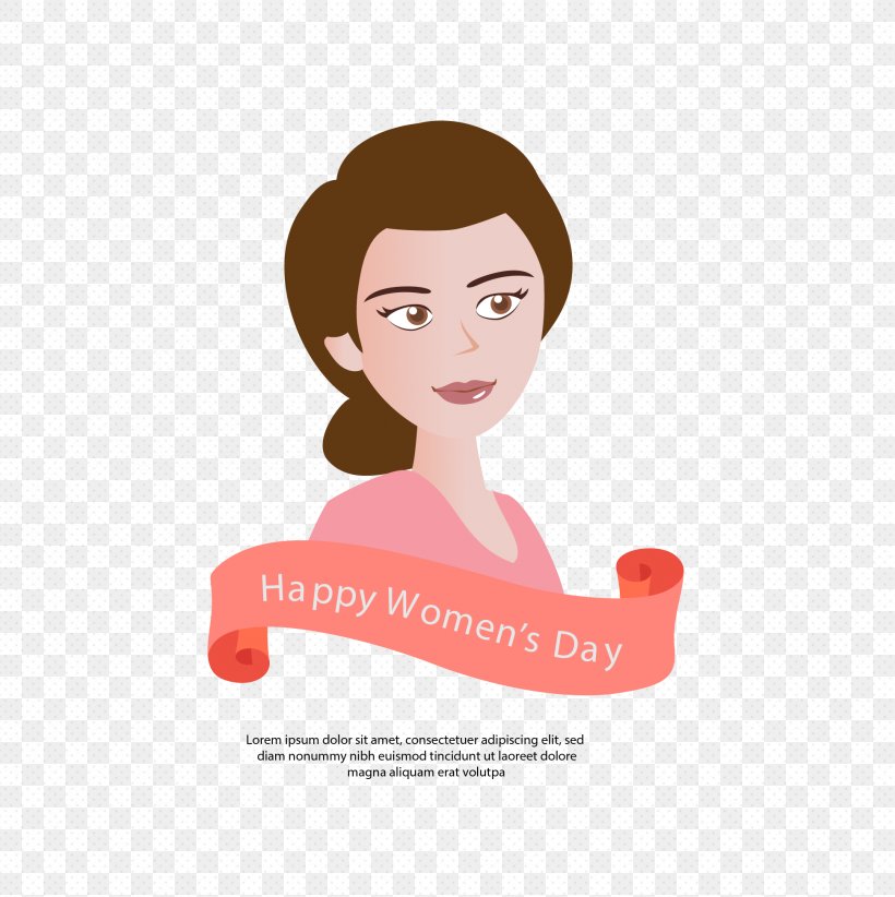 Woman International Womens Day Illustration, PNG, 1942x1948px, Watercolor, Cartoon, Flower, Frame, Heart Download Free