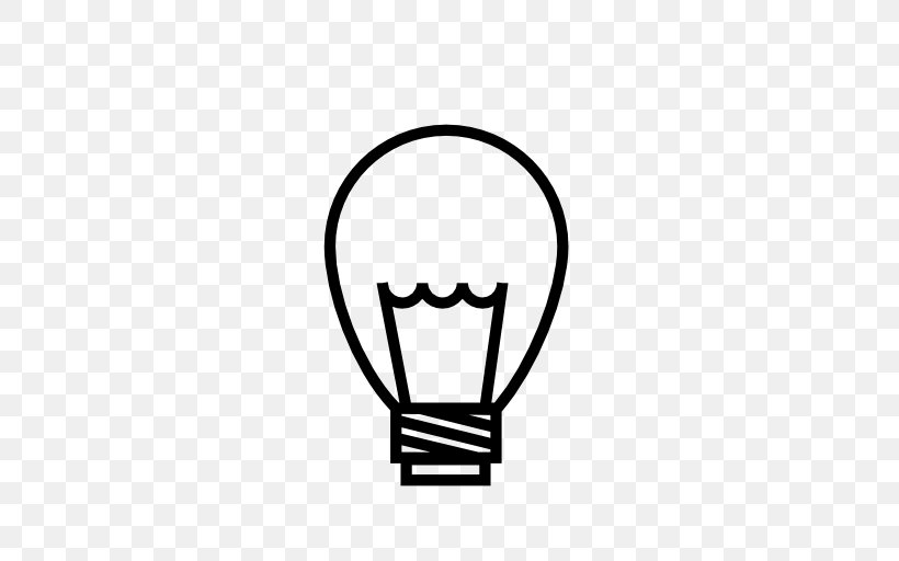Incandescent Light Bulb Lamp, PNG, 512x512px, Light, Black, Black And White, Electricity, Incandescent Light Bulb Download Free
