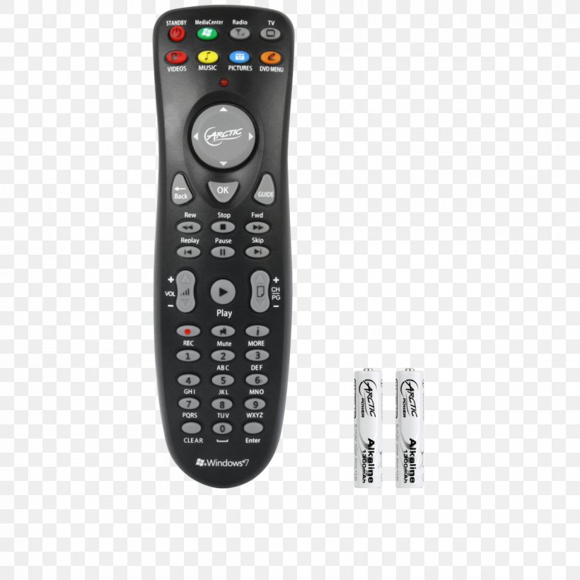 Remote Controls Universal Remote Electronics Arctic Mcr1 Ir Media Center Remote Control, PNG, 1200x1200px, Remote Controls, All Xbox Accessory, Cinema, Electronic Device, Electronics Download Free