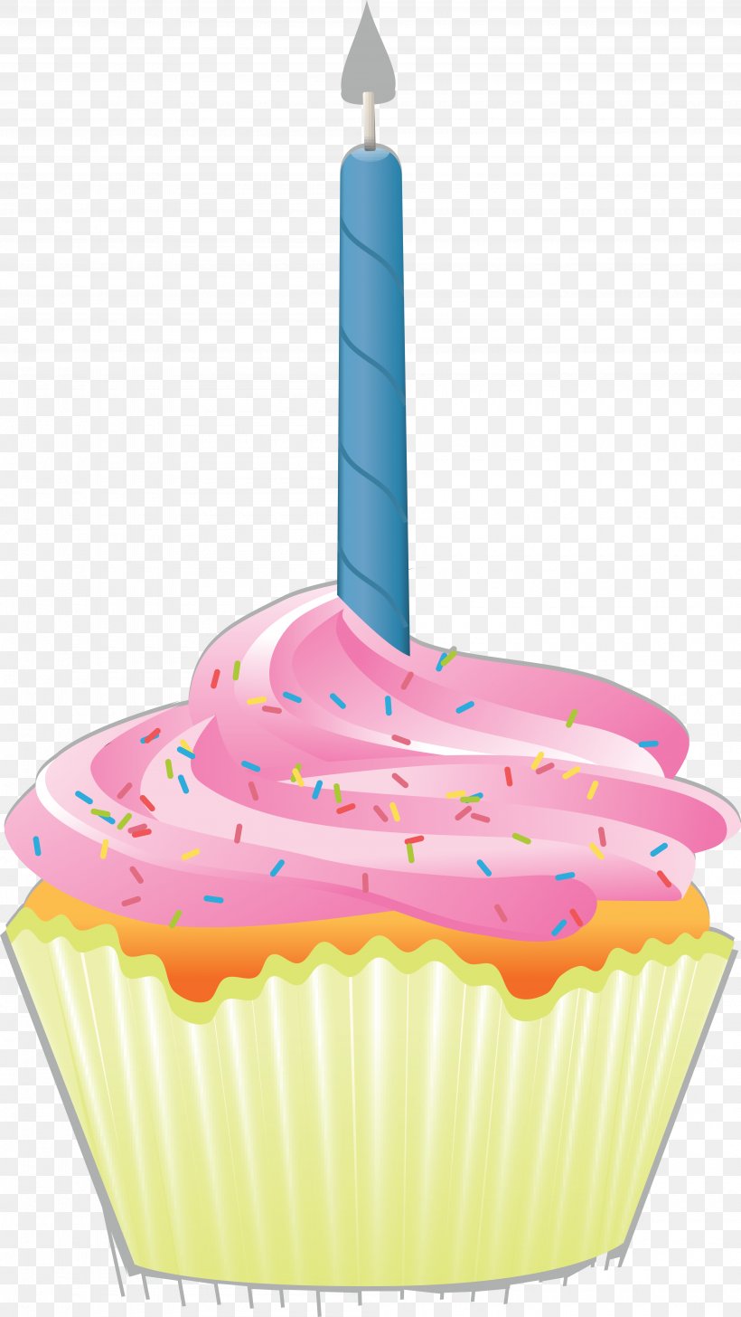 Cupcake Birthday Cake Muffin Clip Art, PNG, 4000x7103px, Cupcake, Baking Cup, Birthday, Birthday Cake, Birthday Card Download Free