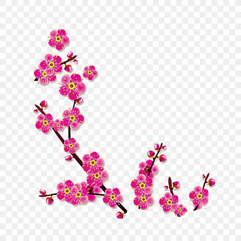 Download, PNG, 1276x1276px, Plum Blossom, Blossom, Body Jewelry, Branch, Ceramic Decal Download Free