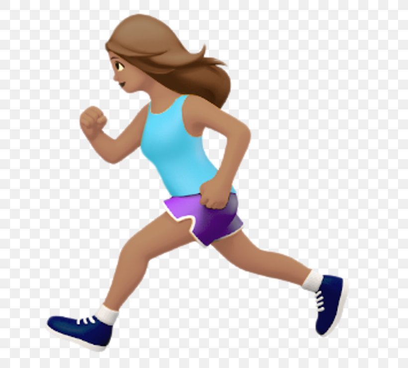 Emoji IOS 10 The Female Runner Running, PNG, 740x740px, Watercolor, Cartoon, Flower, Frame, Heart Download Free