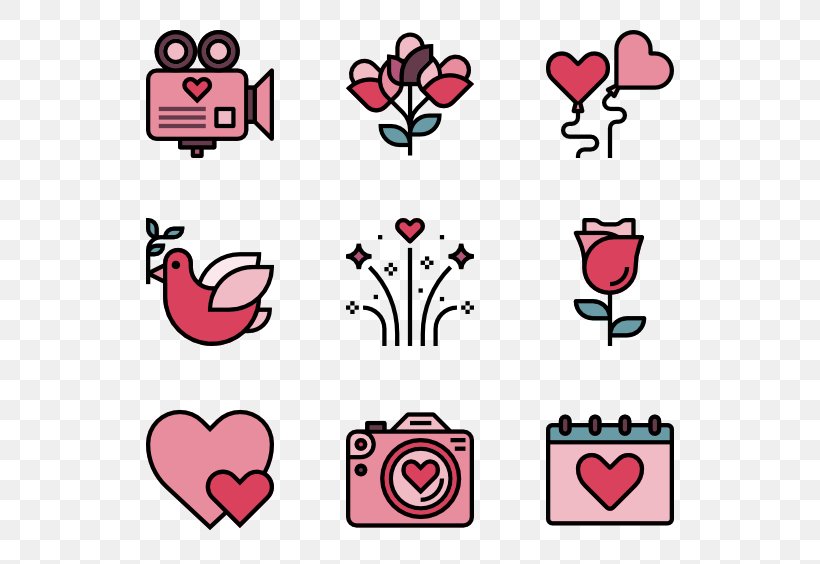 Cartoon Valentine's Day Pink M Clip Art, PNG, 600x564px, Watercolor, Cartoon, Flower, Frame, Heart Download Free