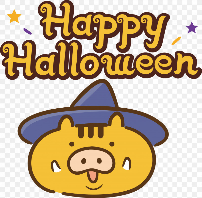 Happy Halloween, PNG, 3000x2942px, Happy Halloween, Cartoon, Emoticon, Geometry, Happiness Download Free