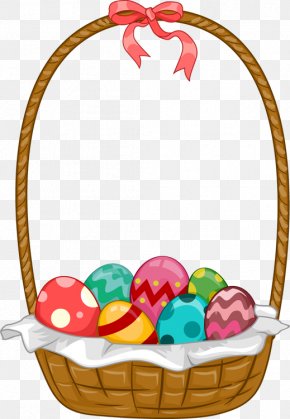 Pink Basket Cliparts - Easter Bunny Easter Basket Clip Art PNG